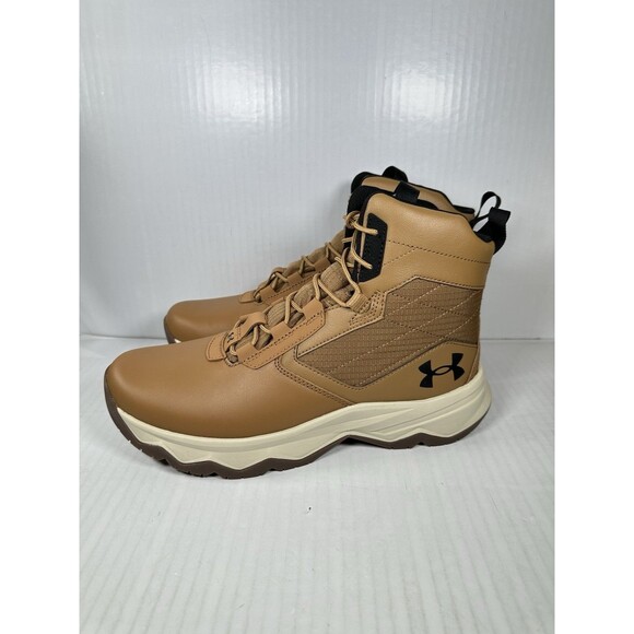 Under Armour Mens Stellar G2 Boots Size 10.5 Tactical Hiking Traction Brown main image 6